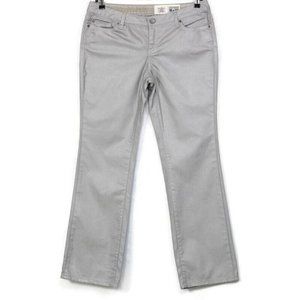 Converse‎ One Star Straight Jeans Coated Gray Silver Stretch 12 x 33
